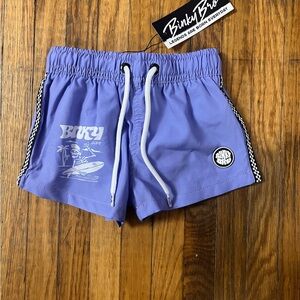 Binky Bro Purple Swim Shorts 12/18M NWT